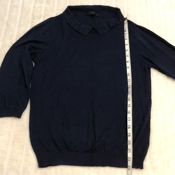 BOGO Free🦋 Van Heusen Navy Lightweight Collared Sweater - Picture 7 of 12